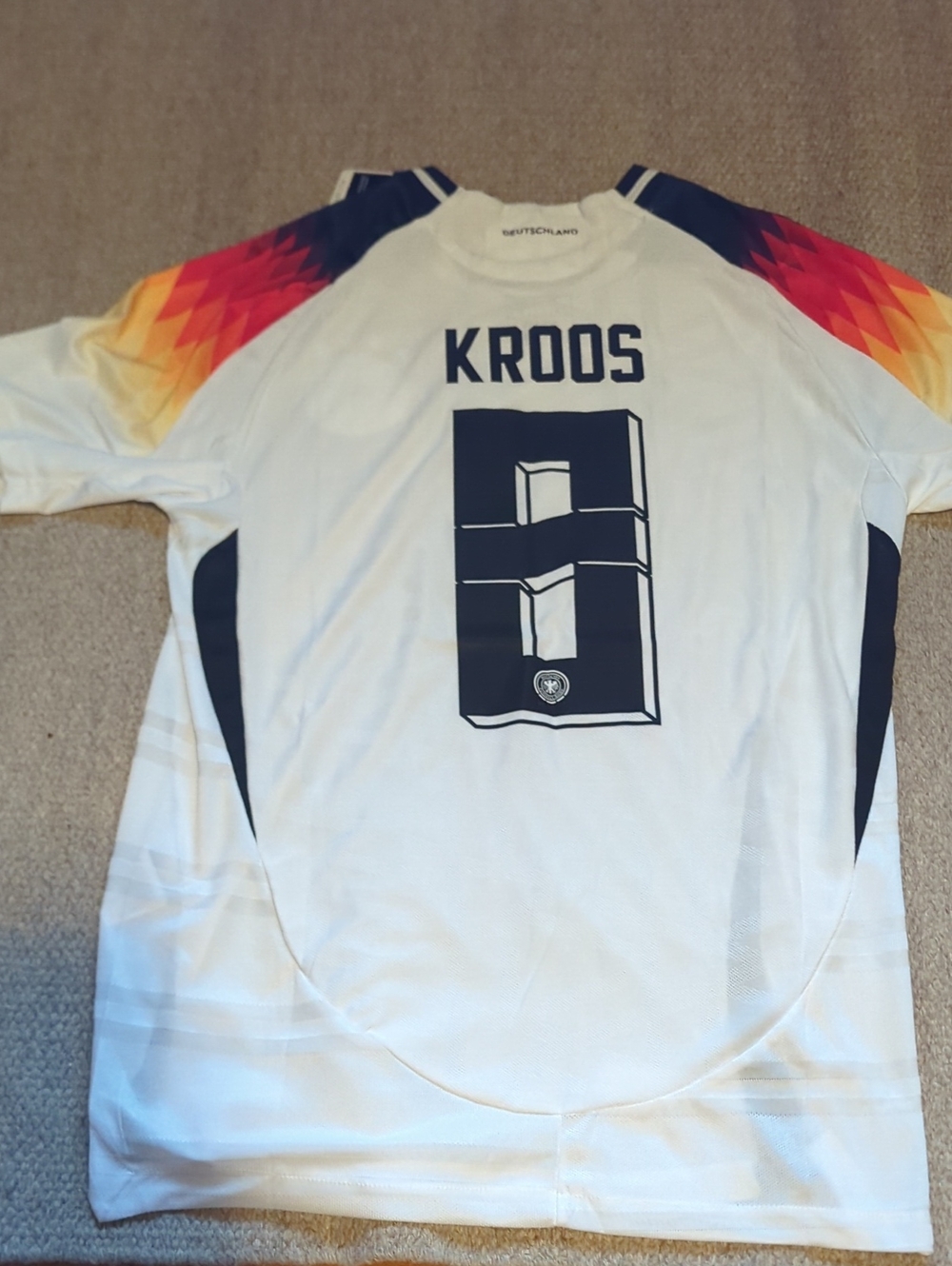 Mens Adidas 2024 Germany Toni Kroos #8 Jersey Heat Ready Size XL Slim Fit NWT